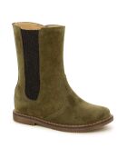 City Mid Jod Olivgrüne Wildlederstiefel