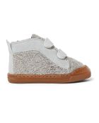 Baskets en Shearling à Scratchs grises