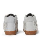 Baskets en Shearling à Scratchs grises