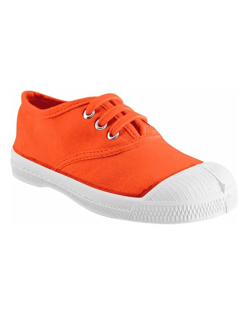Tennis à Lacets orange