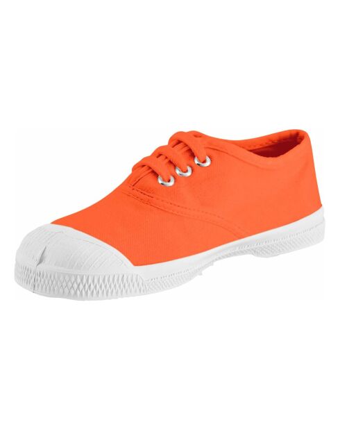 Tennis à Lacets orange