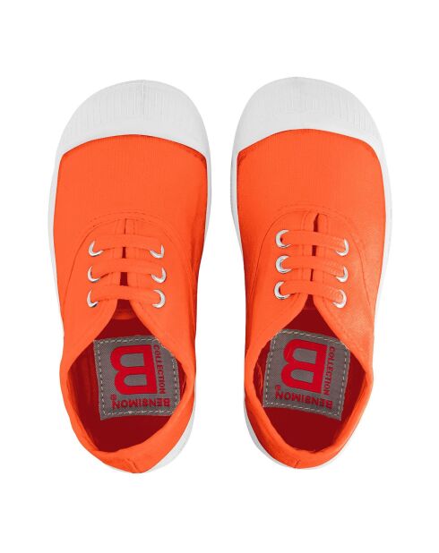 Tennis à Lacets orange