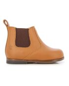Bottines en Vachette Zeus Elastiquées et Zippées camel