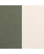 Sous-verre rond réversible crème/vert  - 6 pièces