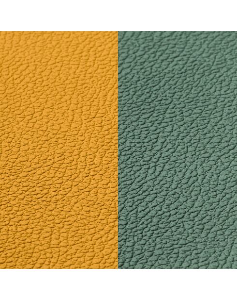 Omkeerbare geel/groene gebogen onderzetter - 6 stuks