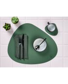 Sous-verre curve réversible jaune/vert  - 6 pièces