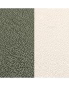 6 Sets de table rectangovale réversible crème/vert - 44.5x30x0.18 cm