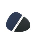 6 Sets de table curve réversible  bleu/gris - 44.5x30x0.18 cm