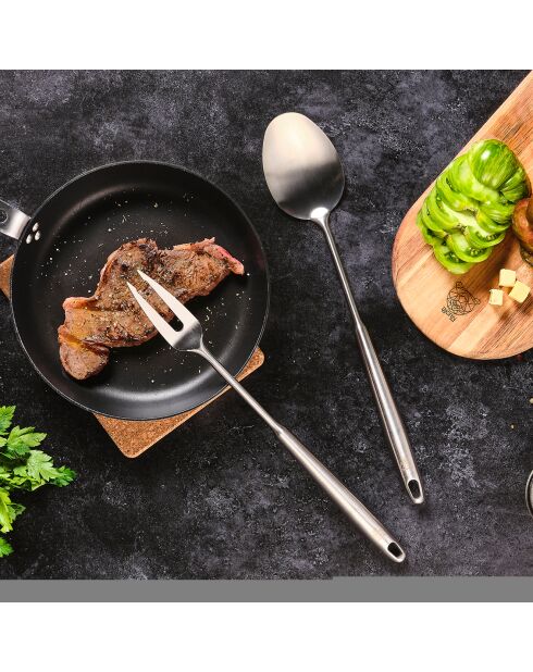 Couverts à salade et barbecue en acier inoxydable STAL inox