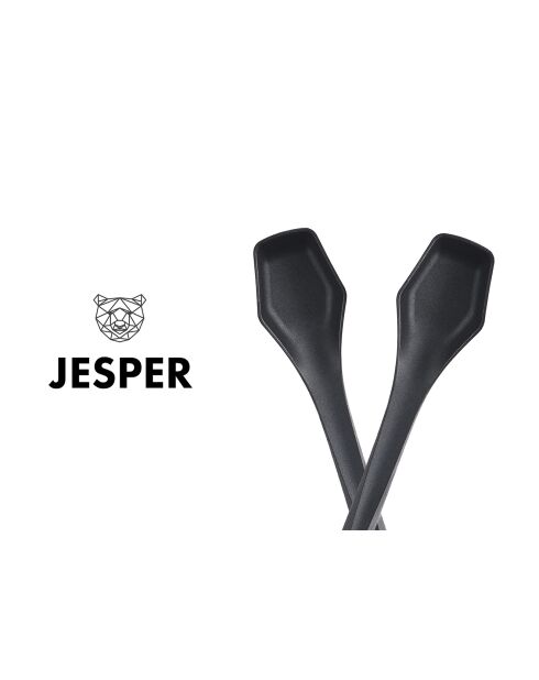 Posate da insalata JESPER in materiale termoplastico nero