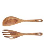 Couverts à salade en bois d'acacia SKOV marron