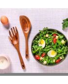 Couverts à salade en bois d'acacia SKOV marron