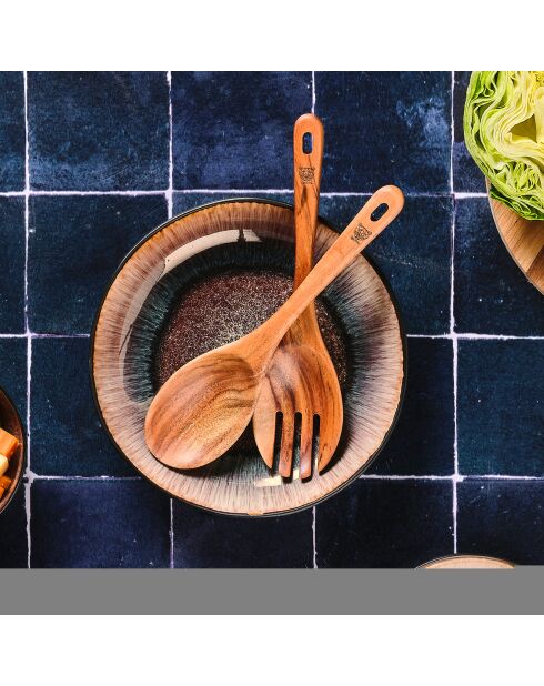 Couverts à salade en bois d'acacia ESKIL marron