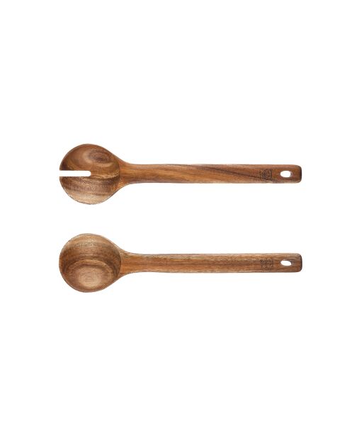 Couverts à salade en bois d'acacia OLLE marron