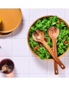 Couverts à salade en bois d'acacia OLLE marron