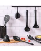 Set di pentole in materiale termoplastico nero JESPER - 9 pezzi