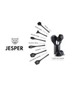 Set di pentole in materiale termoplastico nero JESPER - 9 pezzi