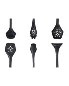 Set di pentole in materiale termoplastico nero JESPER - 9 pezzi