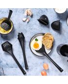 Set di pentole in materiale termoplastico nero JESPER - 9 pezzi