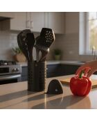 Set di pentole in materiale termoplastico nero JESPER - 9 pezzi