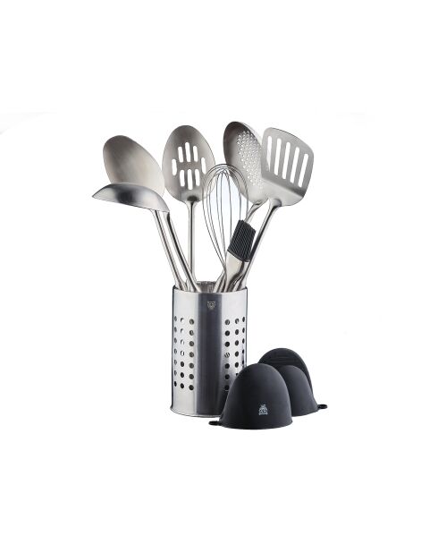 Set d'ustensiles de cuisine en acier inoxydable STAL inox - 10 pièces