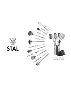 Set d'ustensiles de cuisine en acier inoxydable STAL inox - 10 pièces