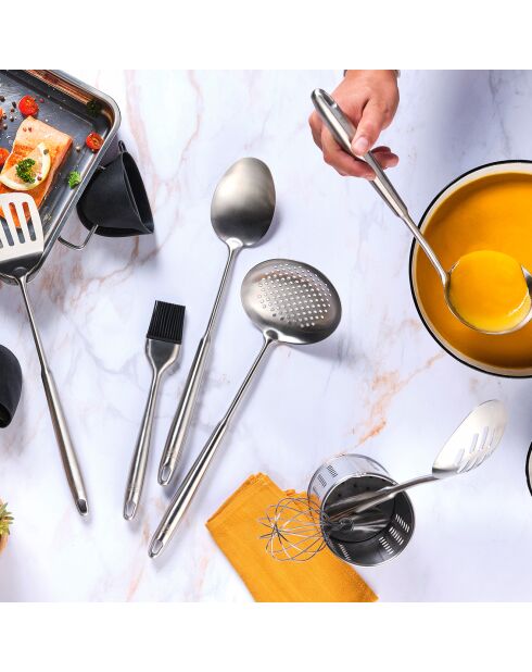 Set d'ustensiles de cuisine en acier inoxydable STAL inox - 10 pièces