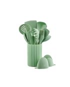 Set di pentole in silicone verde chiaro IVAR - 15 pezzi