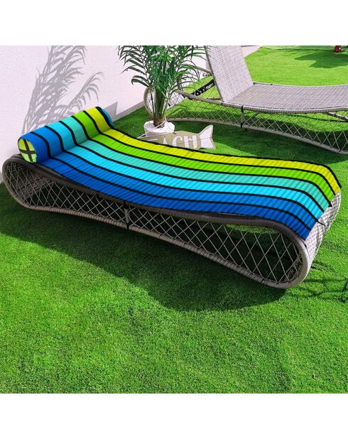 Grüne Strandmatratze - 60x180 cm