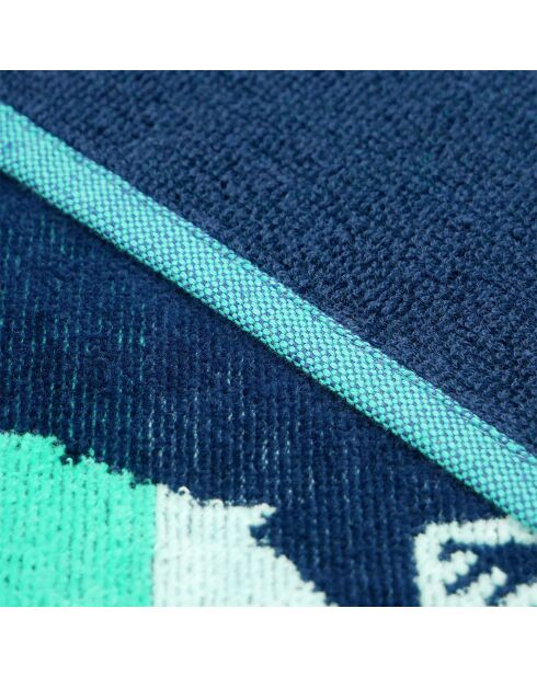 Serviette de plage éponge velours Jacquard Ibisco multicolore - 90x170 cm