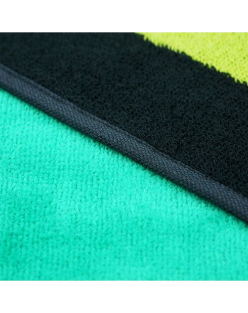 Happy Men Strandtuch aus Jacquard-Samt, Frottee, Größe XL, Grün, 140 x 180 cm