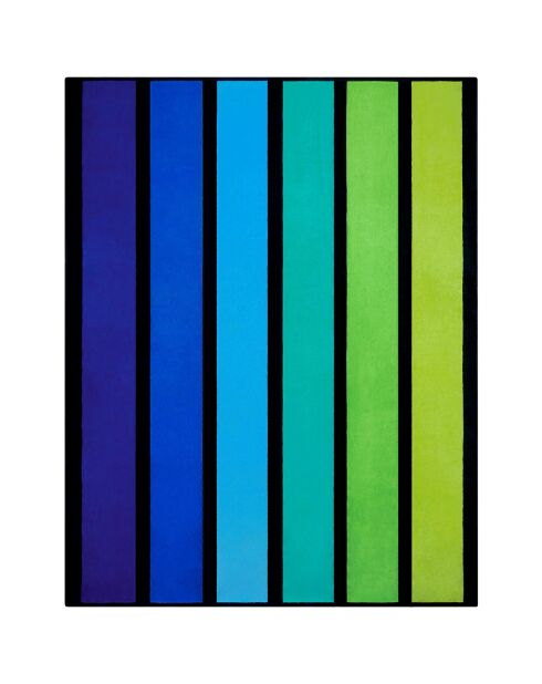 Happy Men Strandtuch aus Jacquard-Samt, Frottee, Größe XL, Grün, 140 x 180 cm