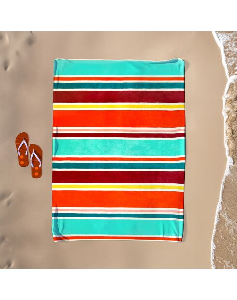 Meerkleurig Malaga Malaga Jacquard Velvet Terry XL strandlaken - 140x180 cm