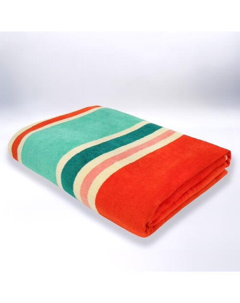 Meerkleurig Malaga Malaga Jacquard Velvet Terry XL strandlaken - 140x180 cm