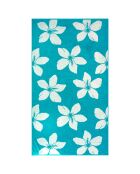 Caracol blaues Jacquard-Samtfrottee-Strandtuch - 90x170 cm