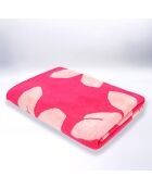 Telo da mare in spugna Jacquard rosa Colca - 90x170 cm