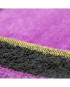 Rosafarbenes Glamchic Strandtuch aus Jacquard-Samt, Frottee, 90 x 170 cm