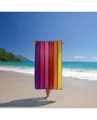 Rosafarbenes Glamchic Strandtuch aus Jacquard-Samt, Frottee, 90 x 170 cm