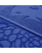 Kelly Blue Badetuch aus gemeißeltem Jacquard-Samt, Schwamm, 90 x 170 cm