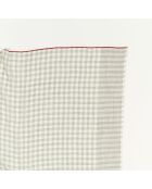 Écharpe 100% Laine Carreaux Vichy gris clair - 200x70 cm