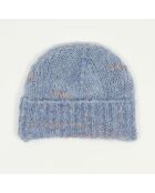 Bonnet en Mohair & Laine mélangés Meon bleu