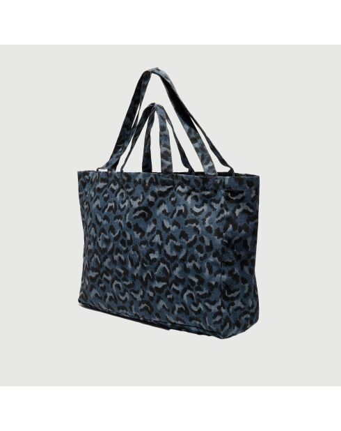 Grand Sac imprimé bleu