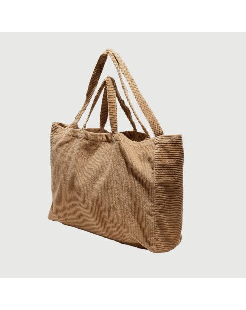 Grand Sac en Velours côtelé clay - 50x35x16 cm
