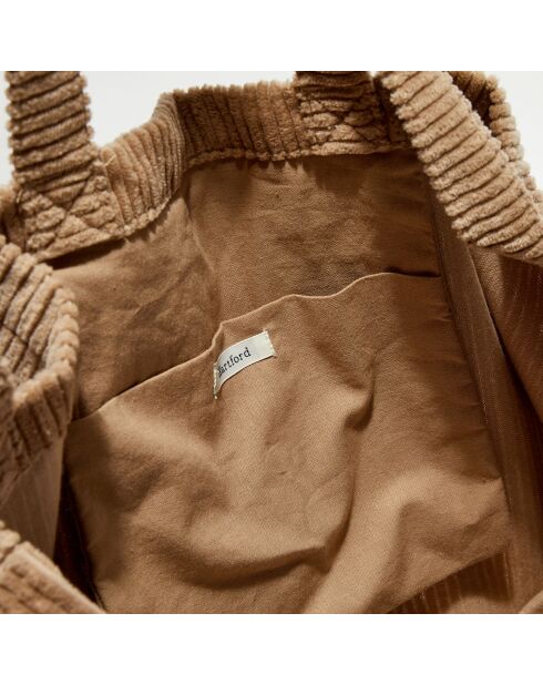 Grand Sac en Velours côtelé clay - 50x35x16 cm