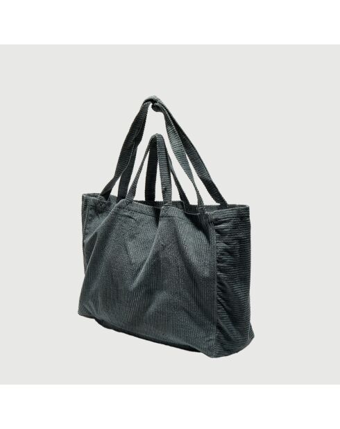 Grand Sac en Velours côtelé tempête - 50x35x16 cm