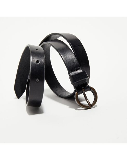 Ceinture en Cuir D'Amour noire