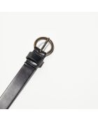 Ceinture en Cuir D'Amour noire