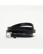 Ceinture en Cuir Apoline noire