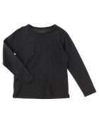 T-Shirt à Manches Longues Pocket Crew charbon de bois