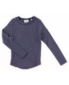 T-Shirt Talaro bleu marine/écru